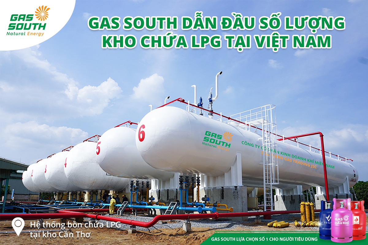 LPG storage tanks are equipped with sensors and safety valves