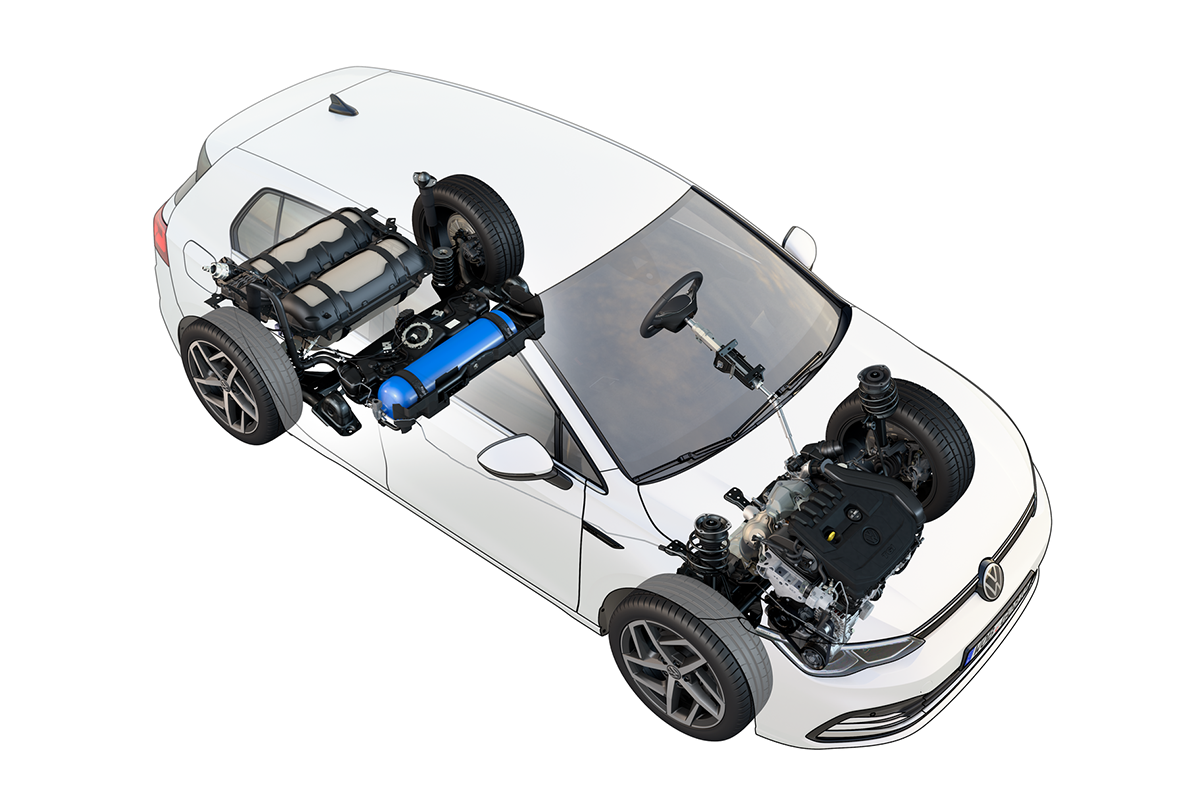 Volkswagen Golf TGI is available with a CNG drive
